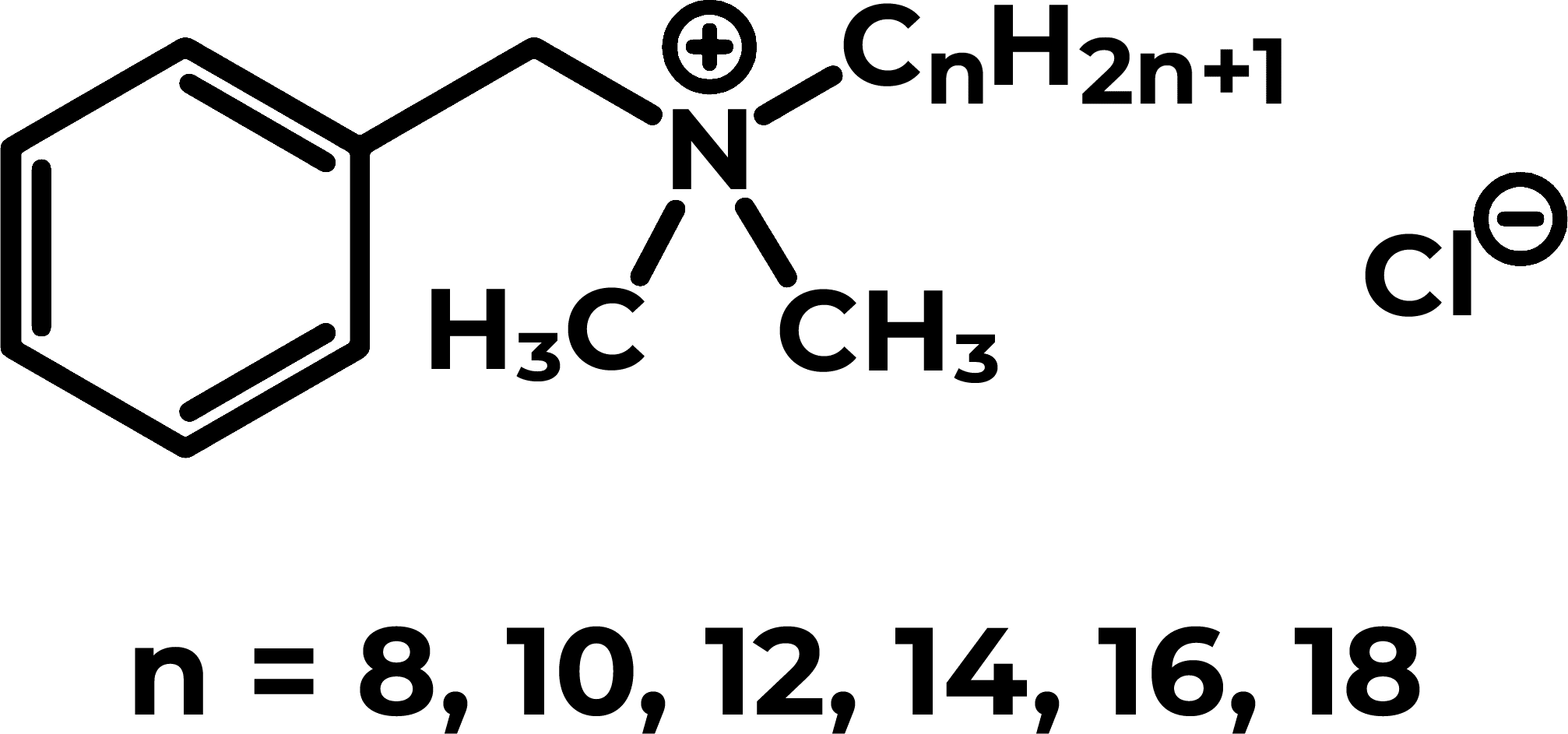 Benzalkonium chloride structure